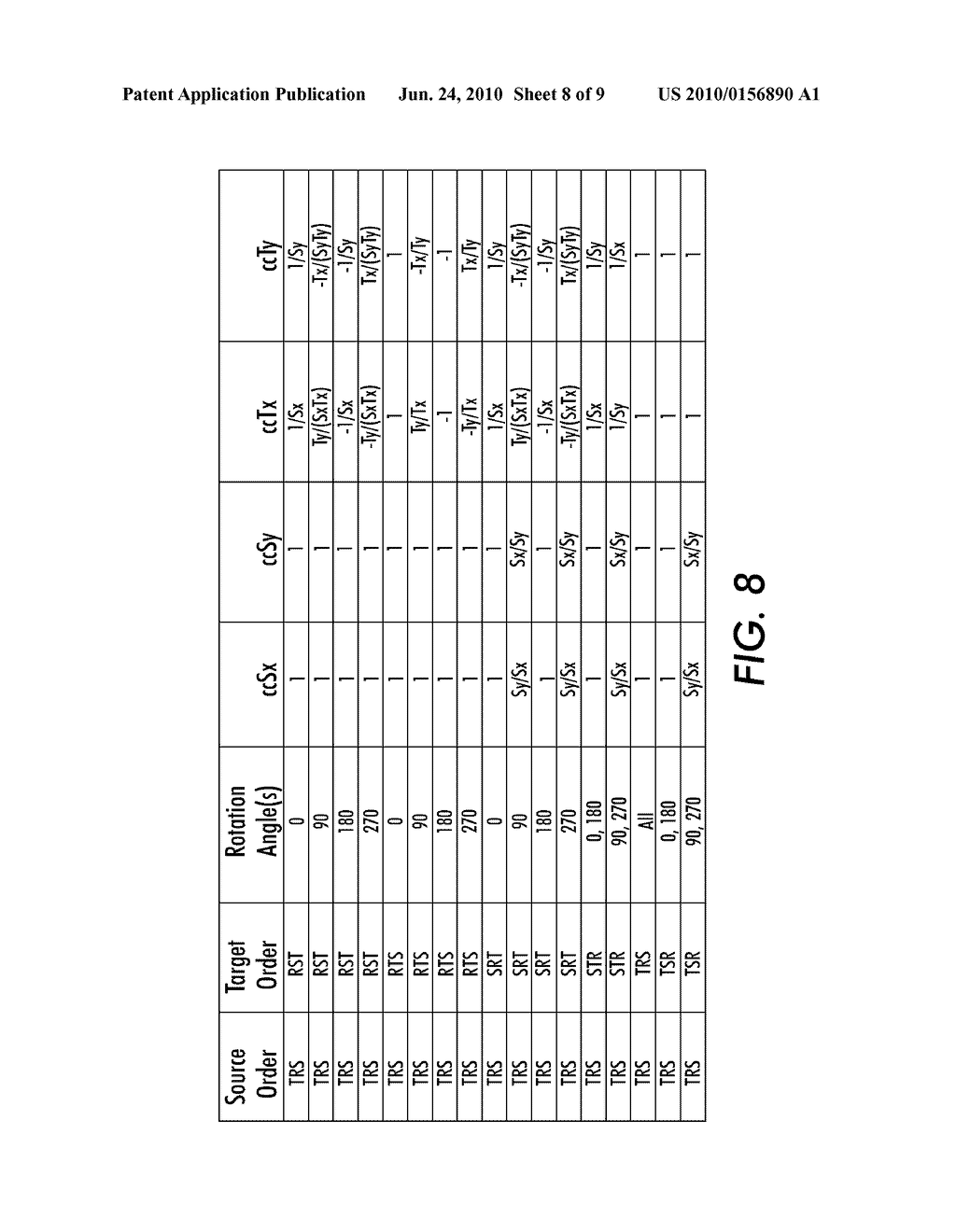 METHOD AND SYSTEM FOR UTILIZING TRANSFORMATION MATRICES TO PROCESS RASTERIZED IMAGE DATA - diagram, schematic, and image 09