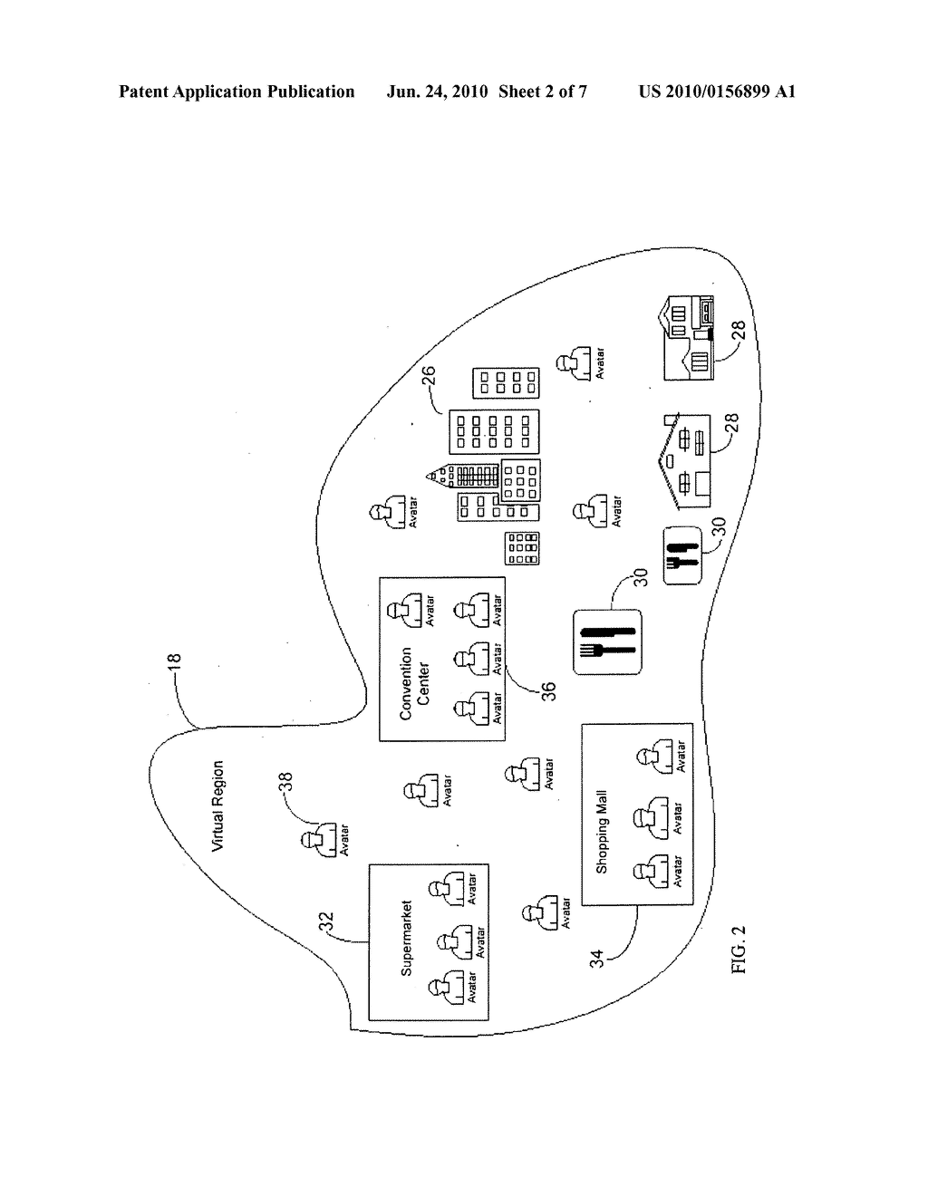 PRIORITIZED RENDERING OF OBJECTS IN A VIRTUAL UNIVERSE - diagram, schematic, and image 03