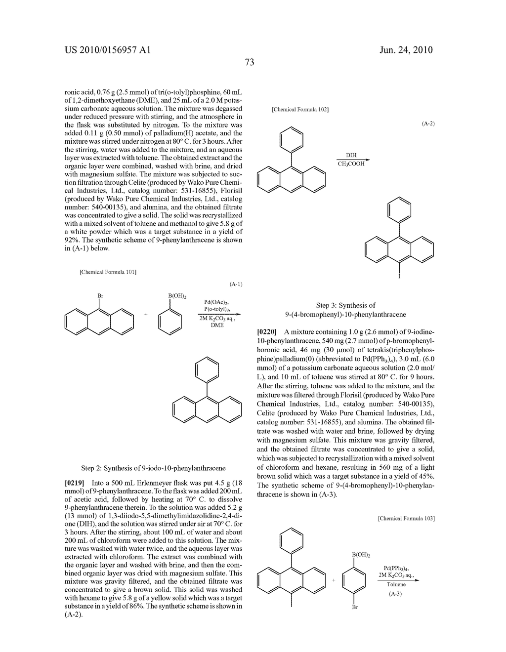 ORGANIC COMPOUND, ANTHRACENE DERIVATIVE, AND LIGHT-EMITTING ELEMENTS, LIGHT-EMITTING DEVICES, ELECTRONIC DEVICES, AND LIGHTING DEVICES USING THE ANTHRACENE DERIVATIVE - diagram, schematic, and image 92