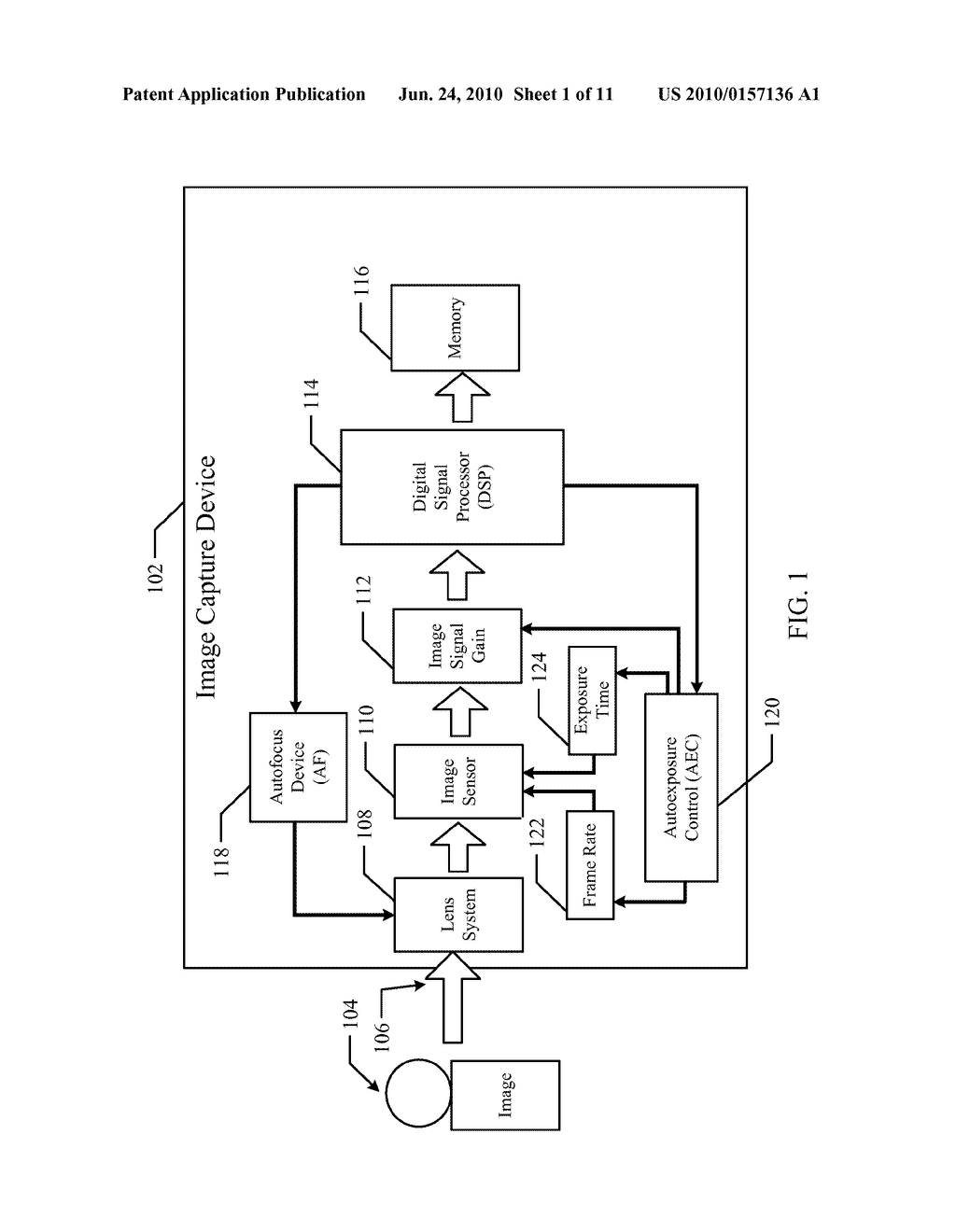 SYSTEM AND METHOD TO AUTOFOCUS ASSISTED BY AUTOEXPOSURE CONTROL - diagram, schematic, and image 02