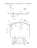 METHOD OF PREPARING AN OPHTHALMIC LENS FOR MOUNTING IN A CAMBERED EYEGLASS FRAME diagram and image