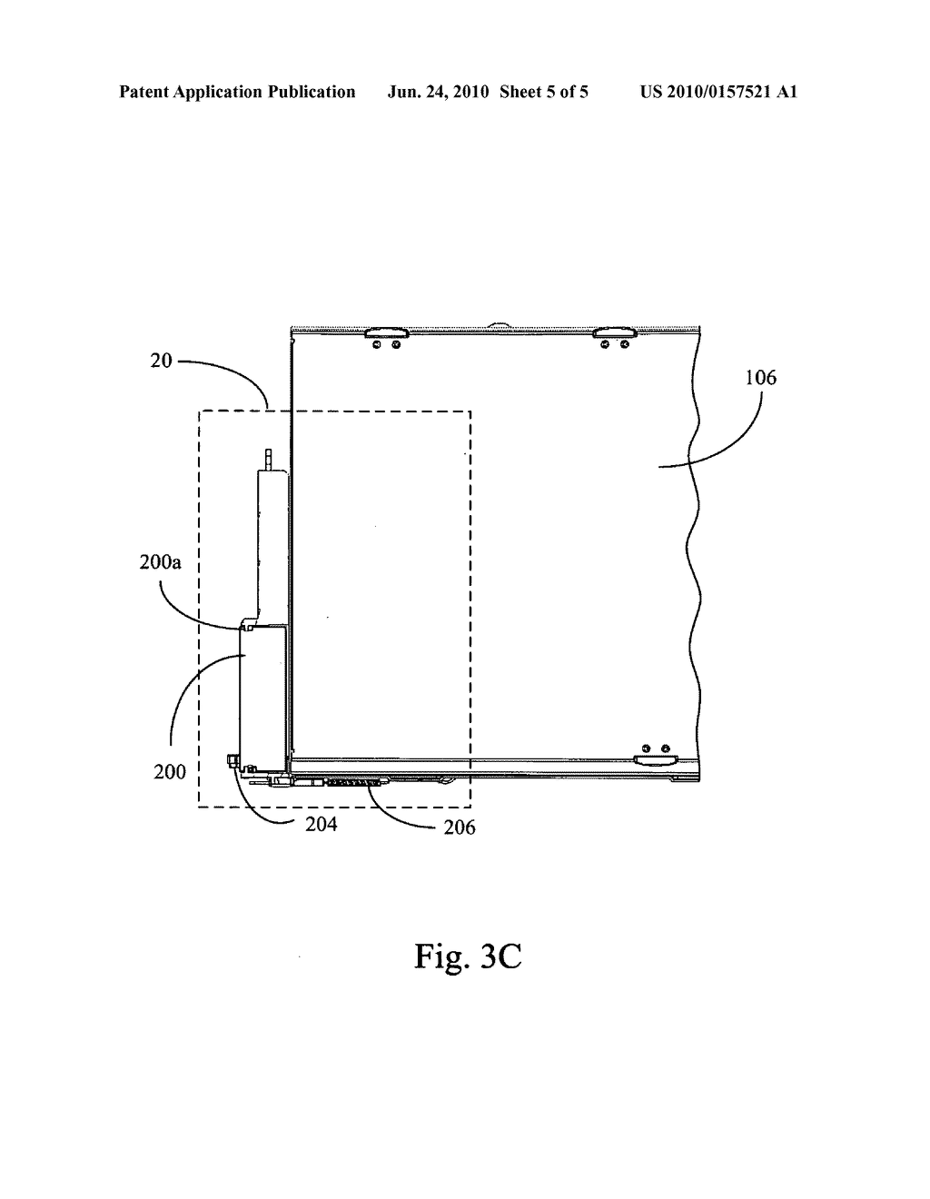 Blocking device adapted in a blade server and blade server - diagram, schematic, and image 06