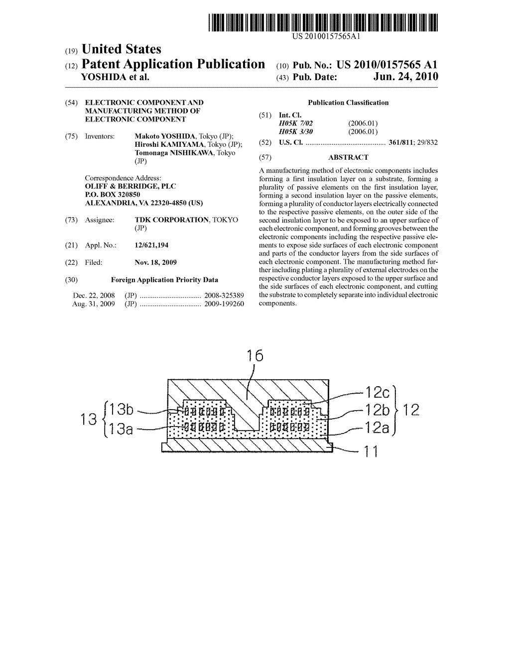 ELECTRONIC COMPONENT AND MANUFACTURING METHOD OF ELECTRONIC COMPONENT - diagram, schematic, and image 01