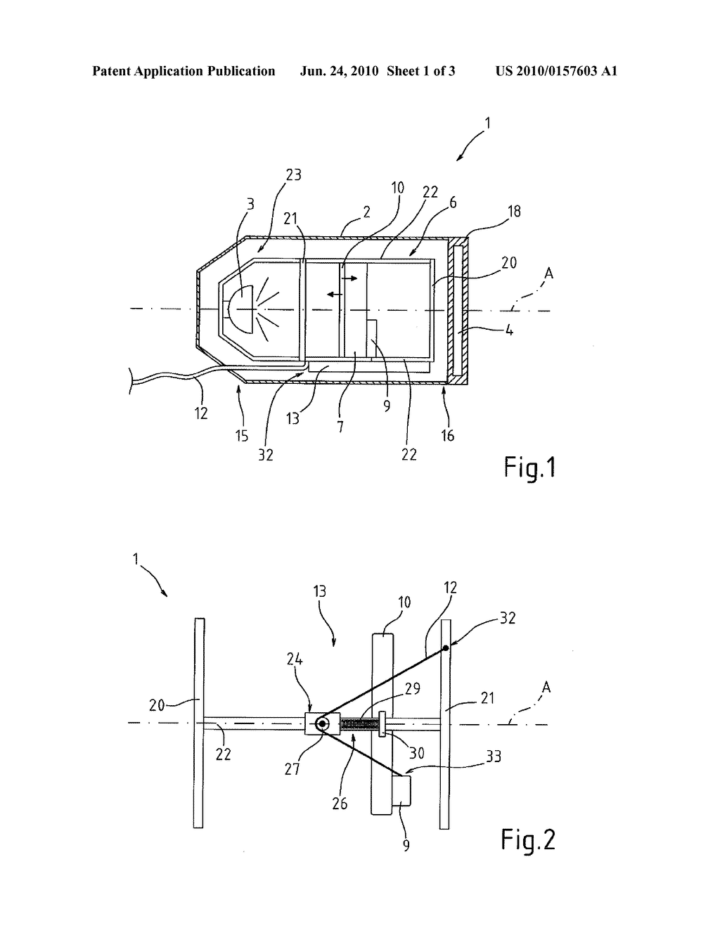 Stage light fixture and method for controlling said light fixture - diagram, schematic, and image 02