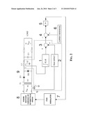 METHOD AND DEVICE FOR SENSING A CURRENT FLOWING THROUGH AN OUTPUT INDUCTOR OF A PWM DRIVEN CONVERTER diagram and image