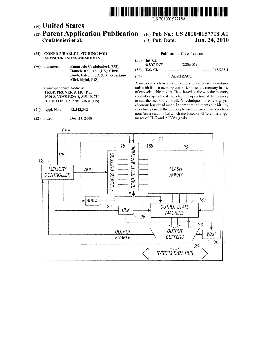 Configurable Latching for Asynchronous Memories - diagram, schematic, and image 01