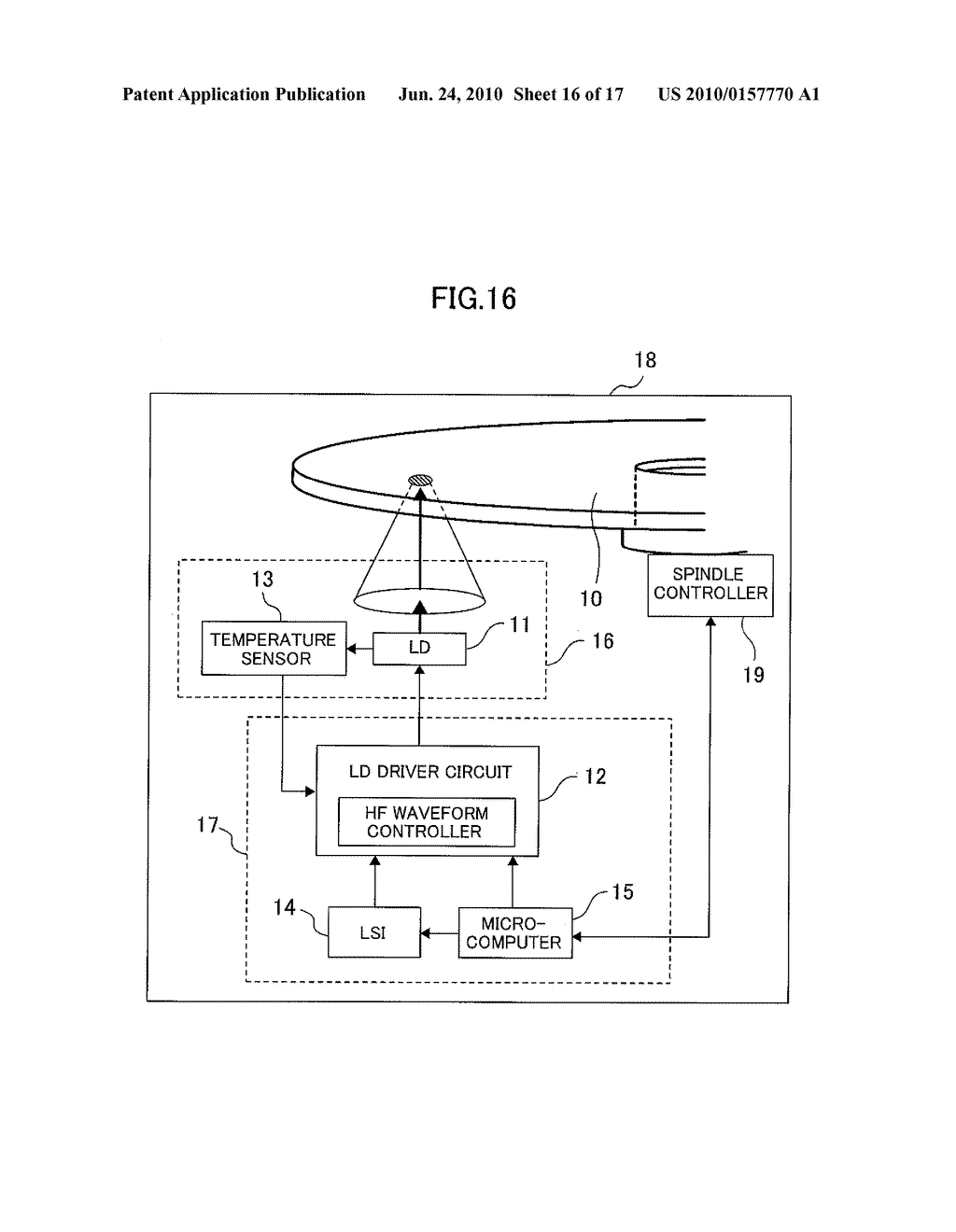 OPTICAL DISC DRIVE AND OPTICAL INFORMATION READ METHOD - diagram, schematic, and image 17