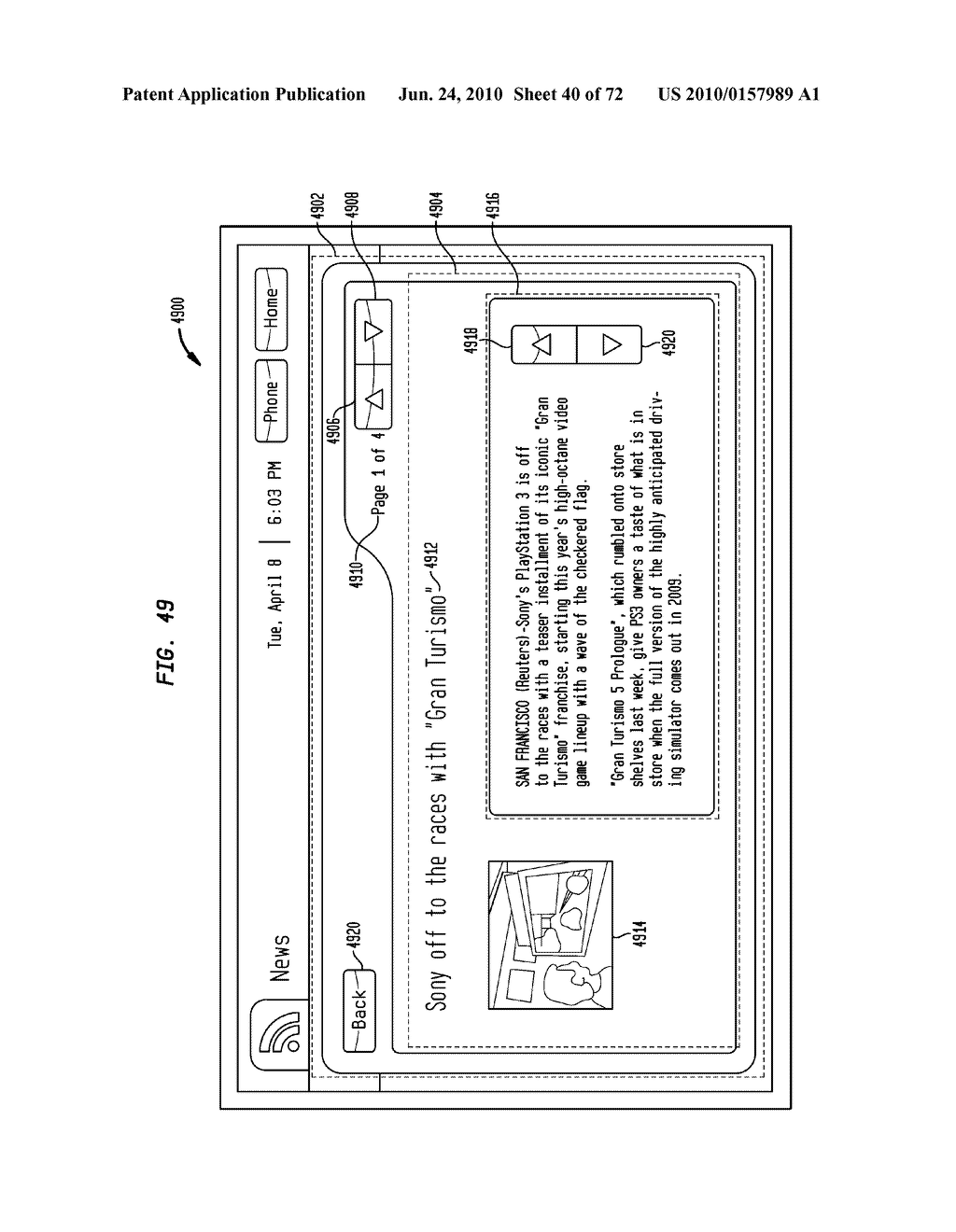 APPLICATION STORE AND INTELLIGENCE SYSTEM FOR NETWORKED TELEPHONY AND DIGITAL MEDIA SERVICES DEVICES - diagram, schematic, and image 41