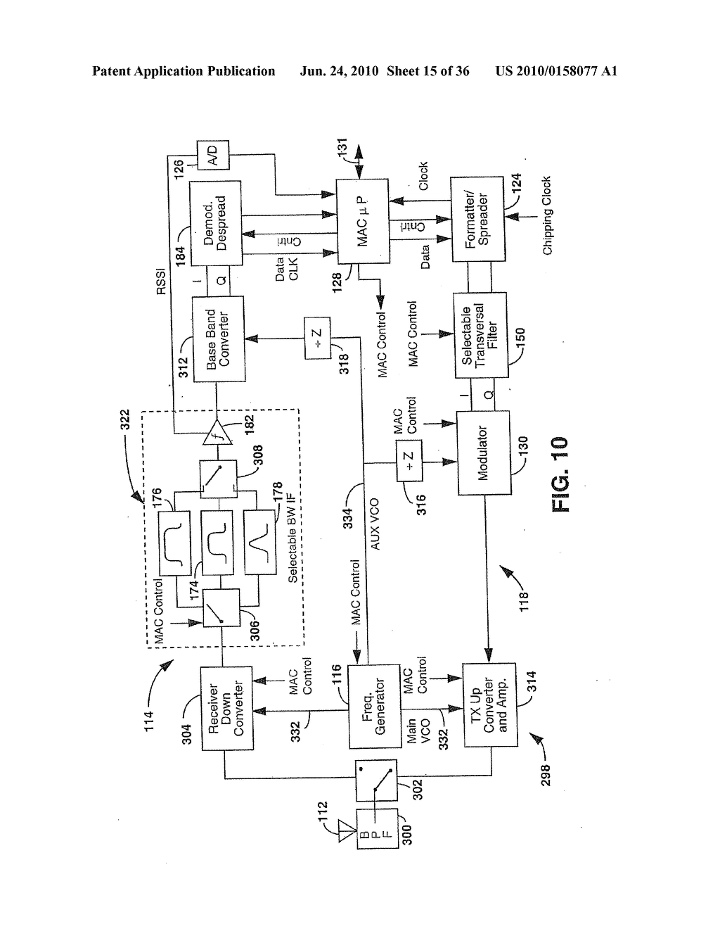 SPREAD SPECTRUM TRANSCEIVER MODULE UTILIZING MULTIPLE MODE TRANSMISSION - diagram, schematic, and image 16