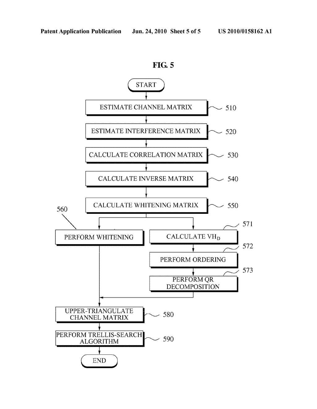 QR DECOMPOSITION DETECTION DEVICE AND METHOD SUPPORTING INTERFERENCE WHITENING - diagram, schematic, and image 06