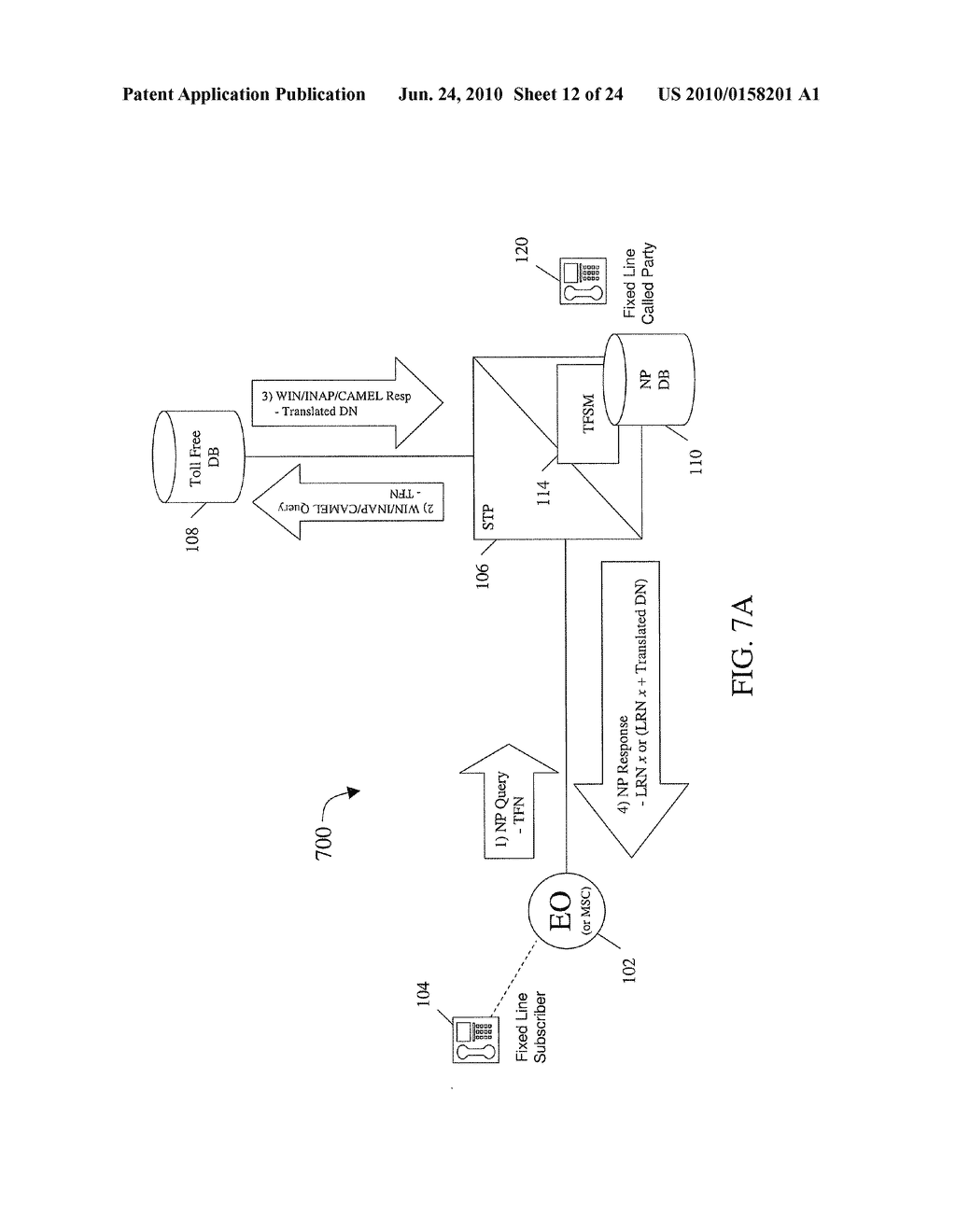 SYSTEMS, METHODS, AND COMPUTER READABLE MEDIA FOR PROVIDING TOLL-FREE SERVICE IN A TELECOMMUNICATIONS NETWORK - diagram, schematic, and image 13