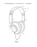 Headphones with interchangeable connectors diagram and image