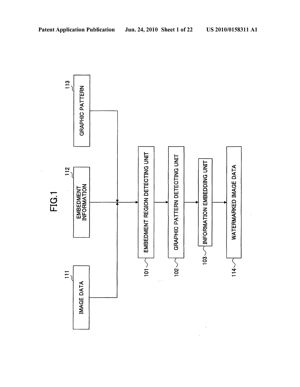 Electronic watermark embedding device, electronic watermark detecting device, and programs therefor - diagram, schematic, and image 02