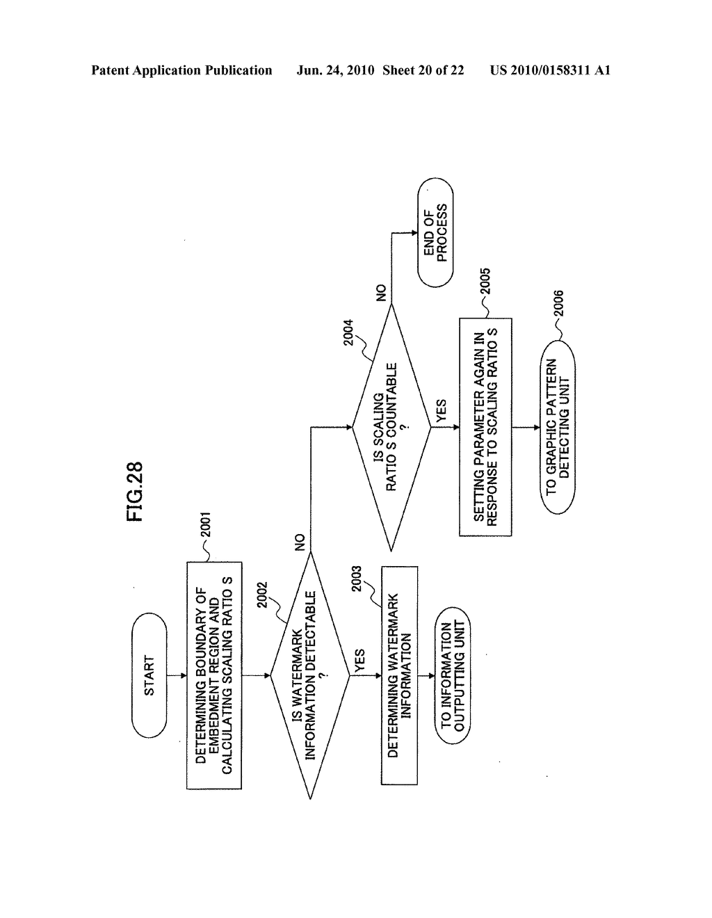 Electronic watermark embedding device, electronic watermark detecting device, and programs therefor - diagram, schematic, and image 21