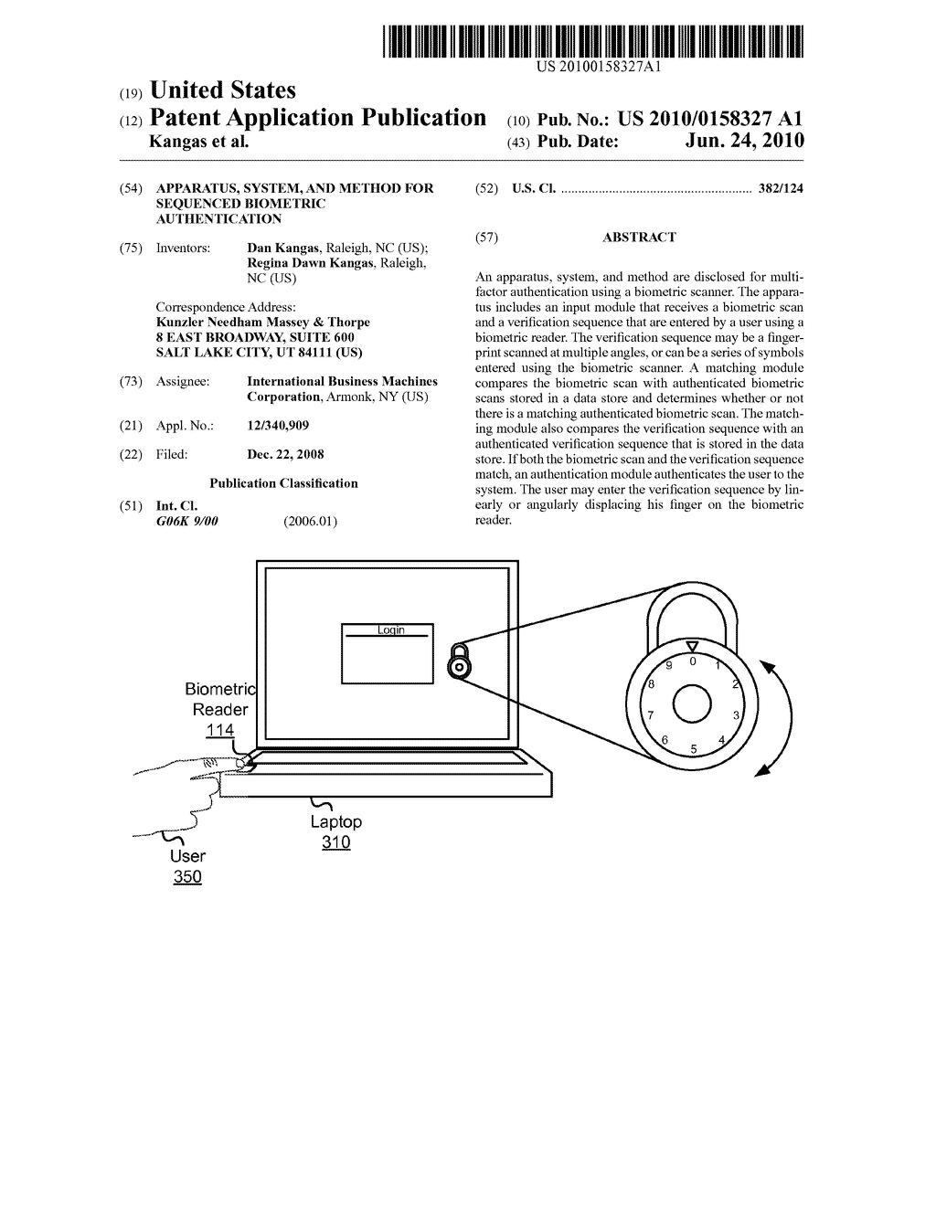 APPARATUS, SYSTEM, AND METHOD FOR SEQUENCED BIOMETRIC AUTHENTICATION - diagram, schematic, and image 01