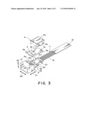 Optical connector having an internal clearance at a part to be connected to an optical fiber diagram and image