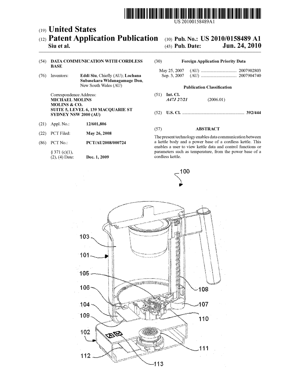 Data Communication with Cordless Base - diagram, schematic, and image 01