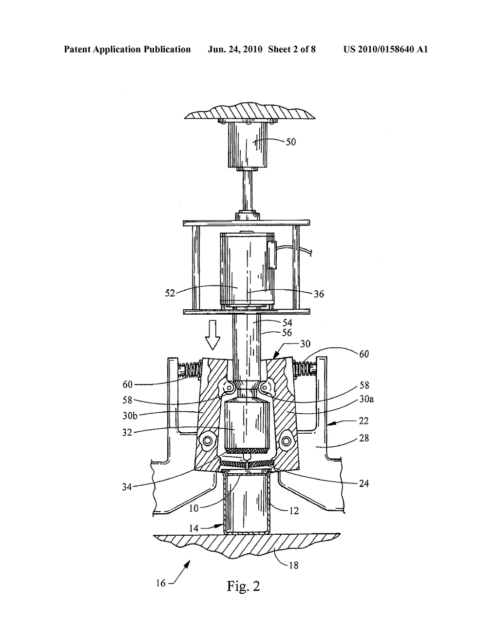 METHOD AND APPARATUS FOR FORMING A METALLIC CONTAINER - diagram, schematic, and image 03