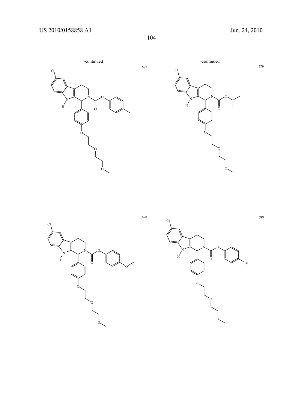 ADMINISTRATION OF CARBOLINE DERIVATIVES USEFUL IN THE TREATMENT OF CANCER AND OTHER DISEASES - diagram, schematic, and image 110