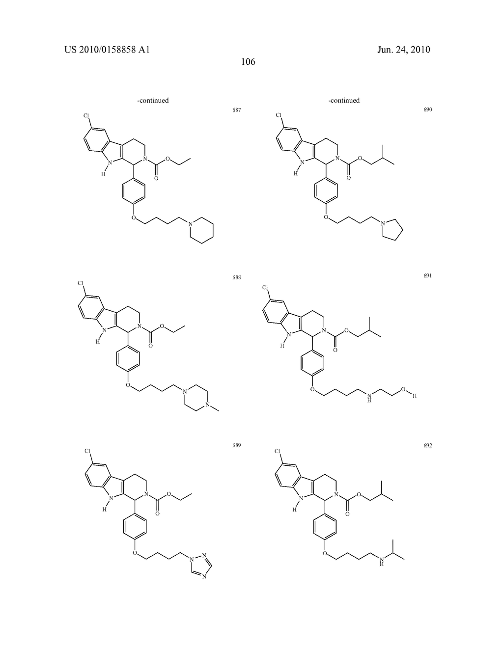 ADMINISTRATION OF CARBOLINE DERIVATIVES USEFUL IN THE TREATMENT OF CANCER AND OTHER DISEASES - diagram, schematic, and image 112