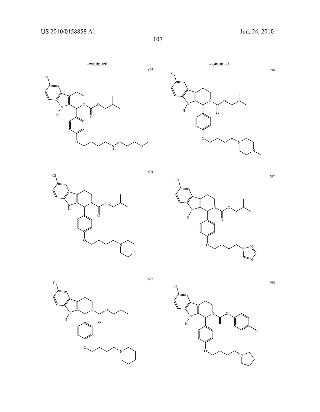 ADMINISTRATION OF CARBOLINE DERIVATIVES USEFUL IN THE TREATMENT OF CANCER AND OTHER DISEASES - diagram, schematic, and image 113