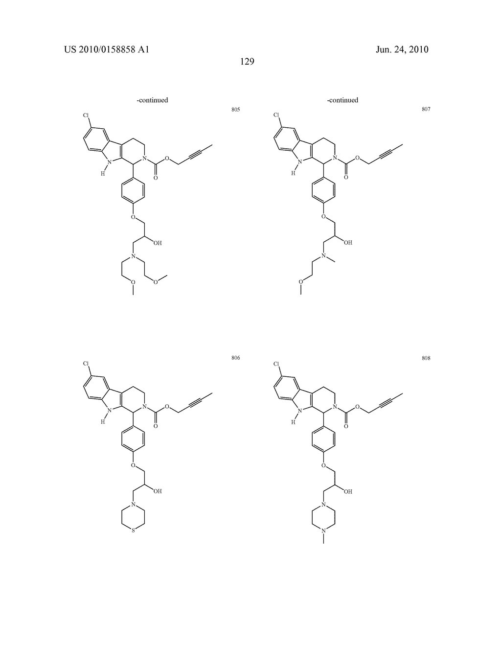 ADMINISTRATION OF CARBOLINE DERIVATIVES USEFUL IN THE TREATMENT OF CANCER AND OTHER DISEASES - diagram, schematic, and image 135