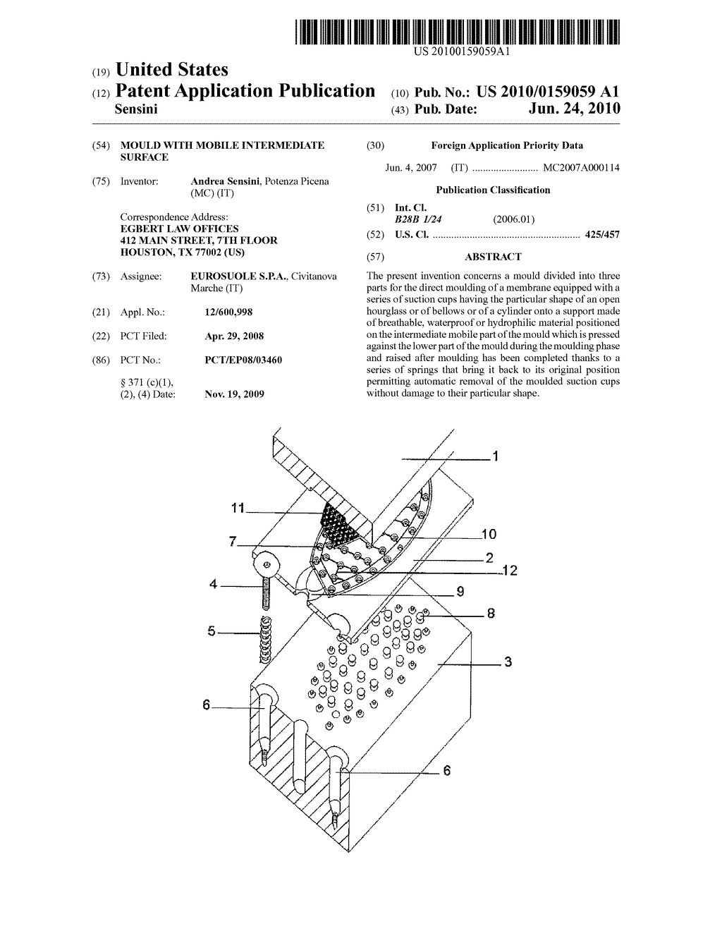 MOULD WITH MOBILE INTERMEDIATE SURFACE - diagram, schematic, and image 01