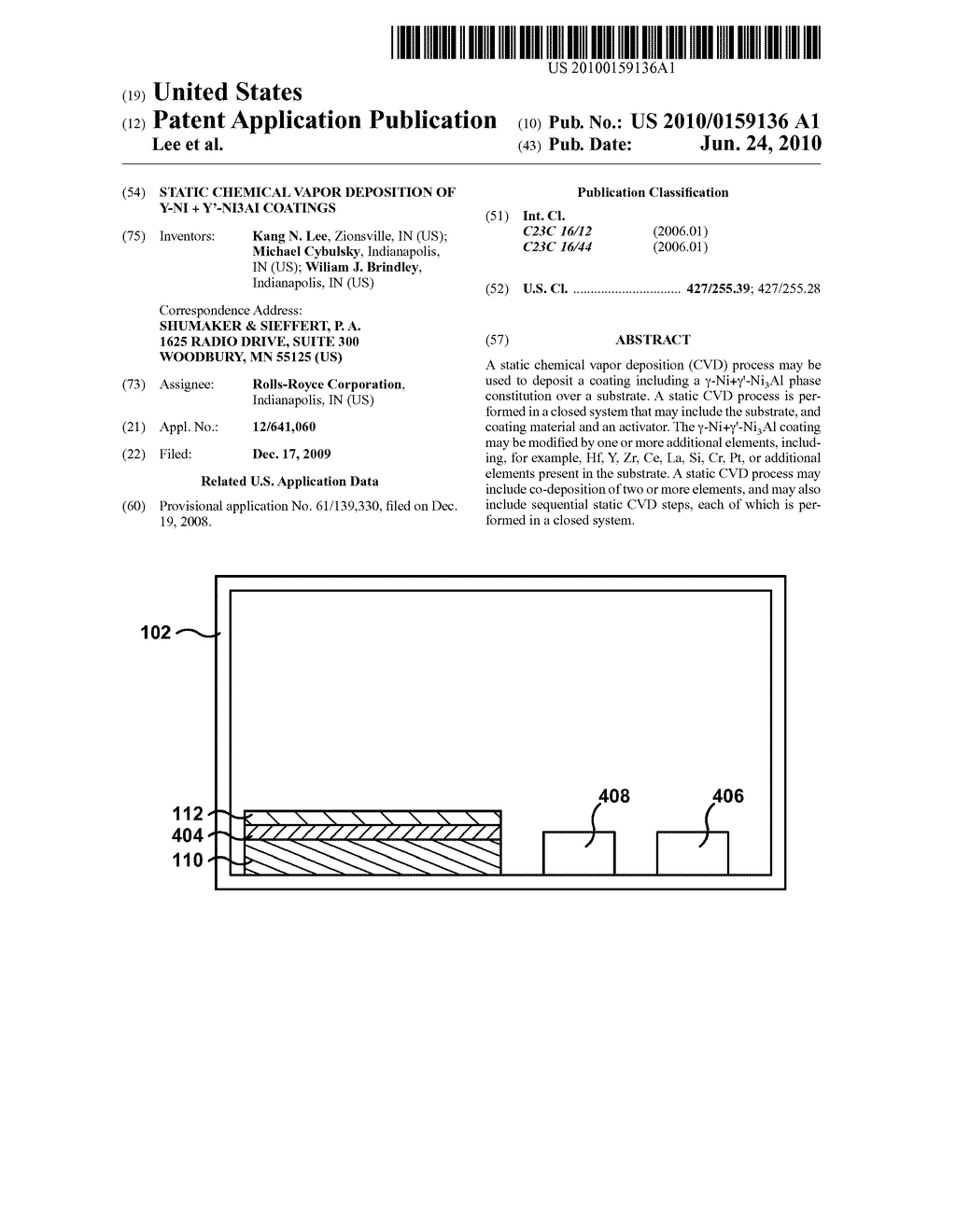 STATIC CHEMICAL VAPOR DEPOSITION OF y-Ni + y'-Ni3AI COATINGS - diagram, schematic, and image 01