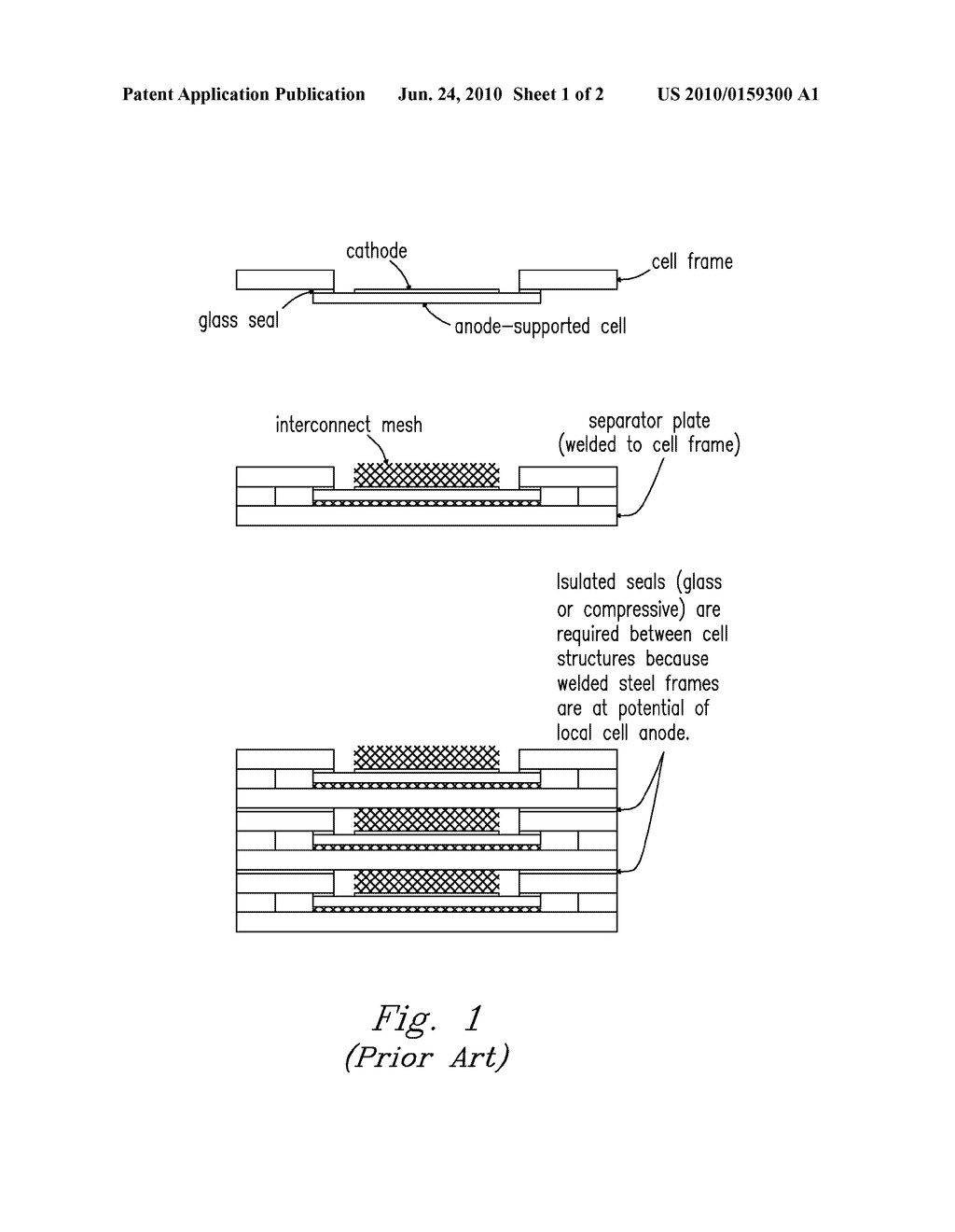 CASSETTE LESS SOFC STACK AND METHOD OF ASSEMBLY - diagram, schematic, and image 02