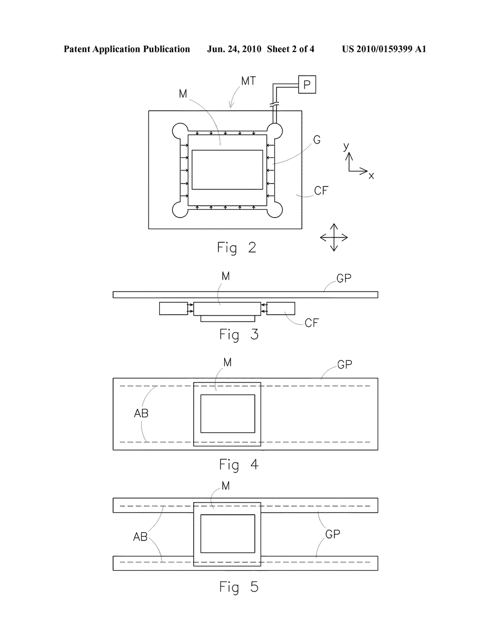 LITHOGRAPHIC APPARATUS WITH GAS PRESSURE MEANS FOR CONTROLLING A PLANAR POSITION OF A PATTERNING DEVICE CONTACTLESS - diagram, schematic, and image 03