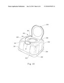 Container With Ability To Transfer A Material To Container Content diagram and image