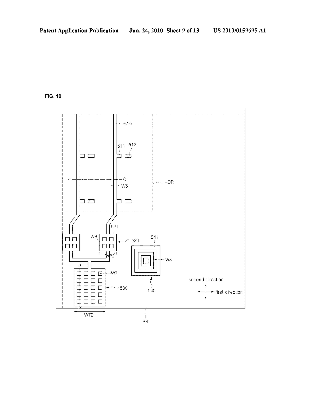 METHOD OF FABRICATING DISPLAY DEVICE - diagram, schematic, and image 10