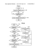 Data transmission/reception system that informs a user that image data has been transmitted diagram and image