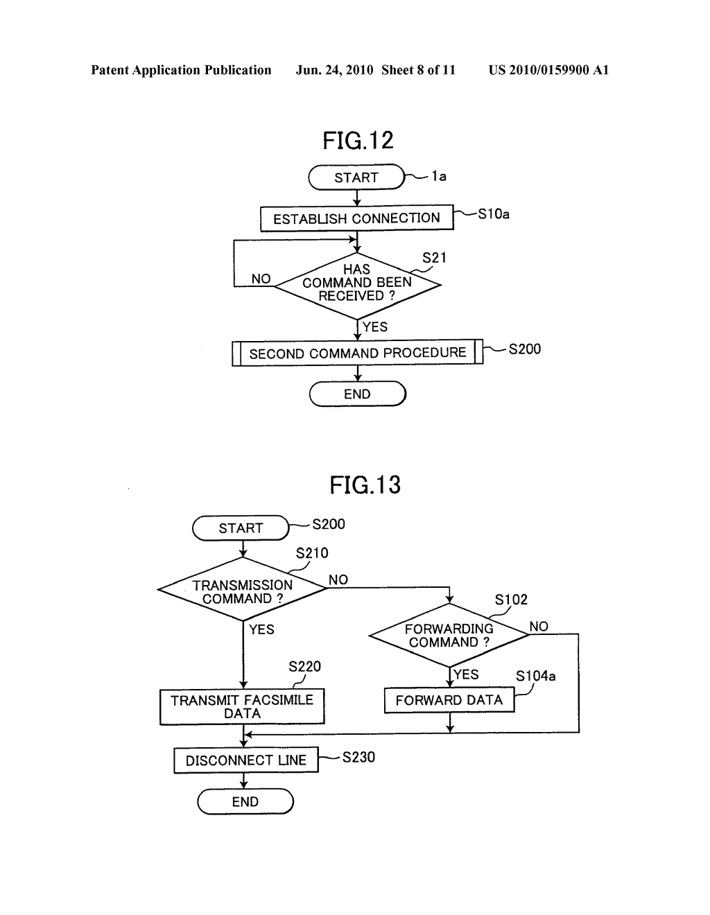 Data transmission/reception system that informs a user that image data has been transmitted - diagram, schematic, and image 09