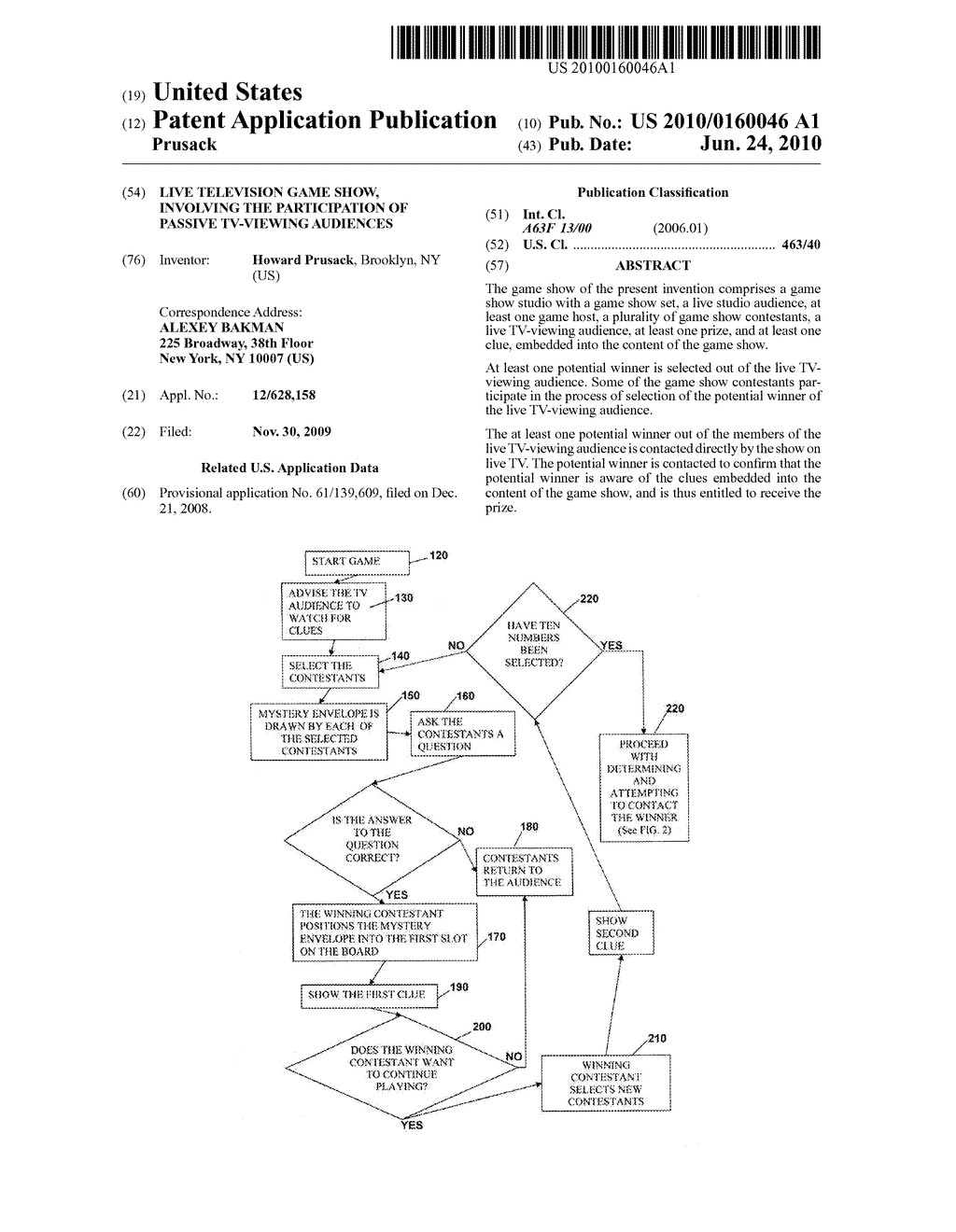 LIVE TELEVISION GAME SHOW, INVOLVING THE PARTICIPATION OF PASSIVE TV-VIEWING AUDIENCES - diagram, schematic, and image 01