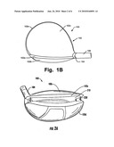 Golf Clubs and Golf Club Heads Having Interchangeable Rear Body Members diagram and image