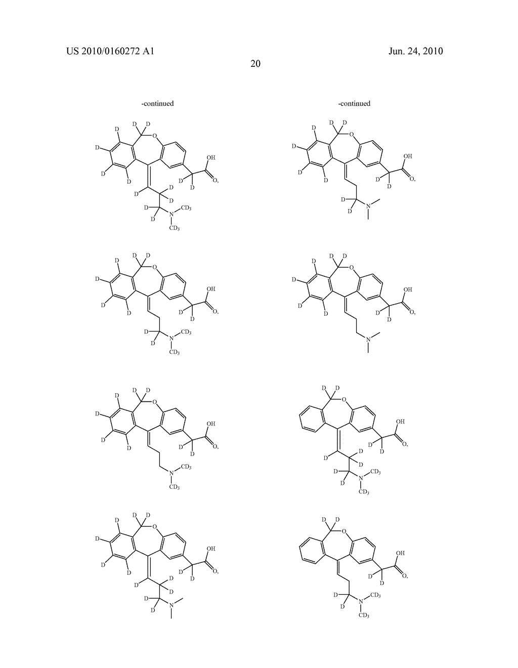 OXEPINE MODULATORS OF H1 RECEPTORS AND/OR INHIBITORS OF MAST CELL DEGRANULATION - diagram, schematic, and image 21