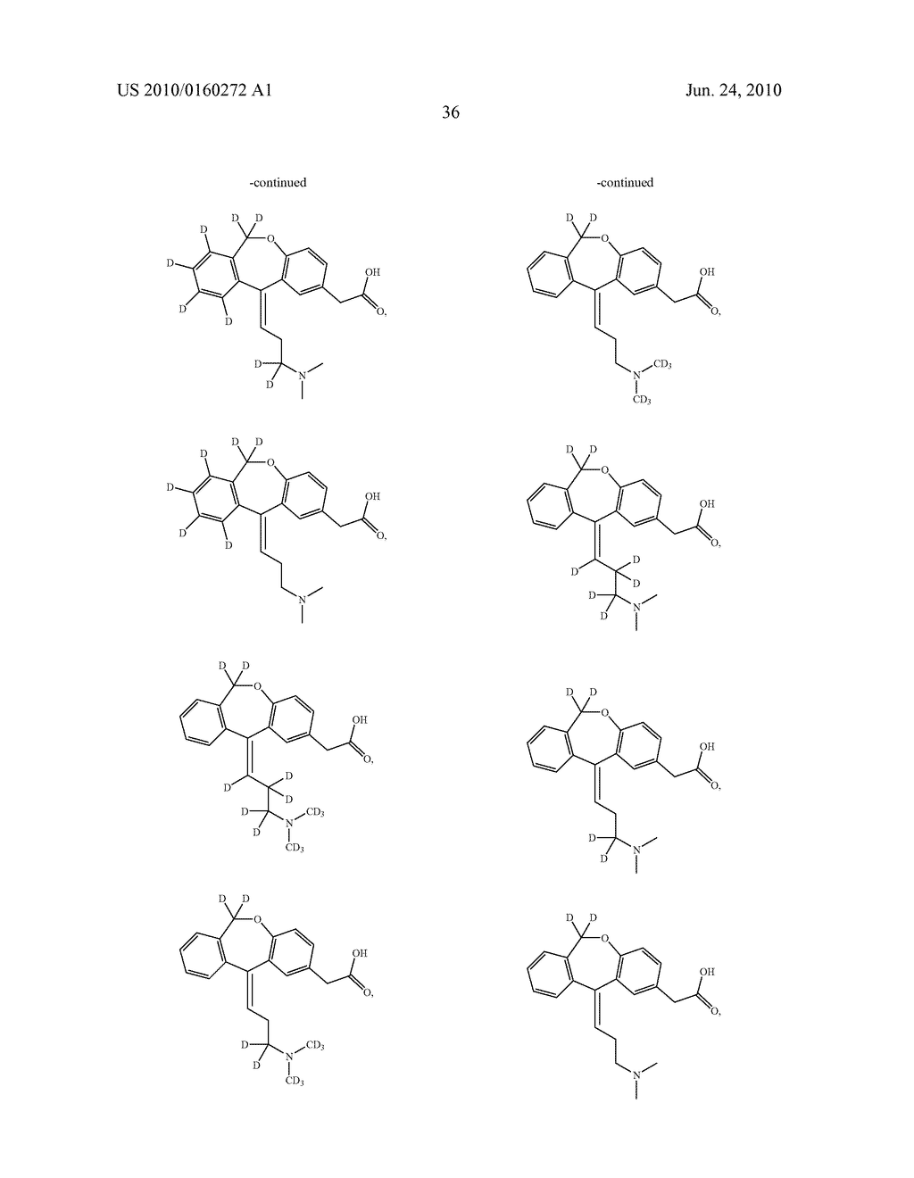 OXEPINE MODULATORS OF H1 RECEPTORS AND/OR INHIBITORS OF MAST CELL DEGRANULATION - diagram, schematic, and image 37