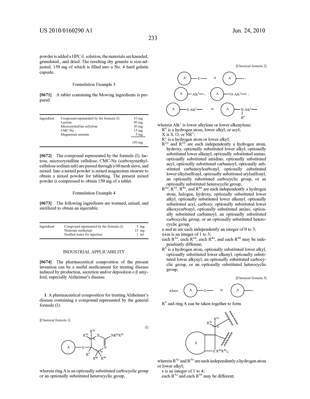 PHARMACEUTICAL COMPOSITION FOR TREATING ALZHEIMER'S DISEASE - diagram, schematic, and image 234