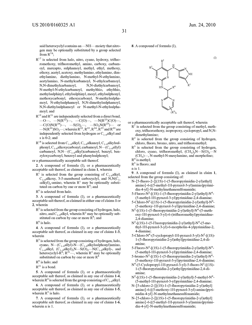 4-(3-AMINOPYRAZOLE) PYRIMIDINE DERIVATIVES FOR USE AS TYROSINE KINASE INHIBITORS IN THE TREATMENT OF CANCER - diagram, schematic, and image 32