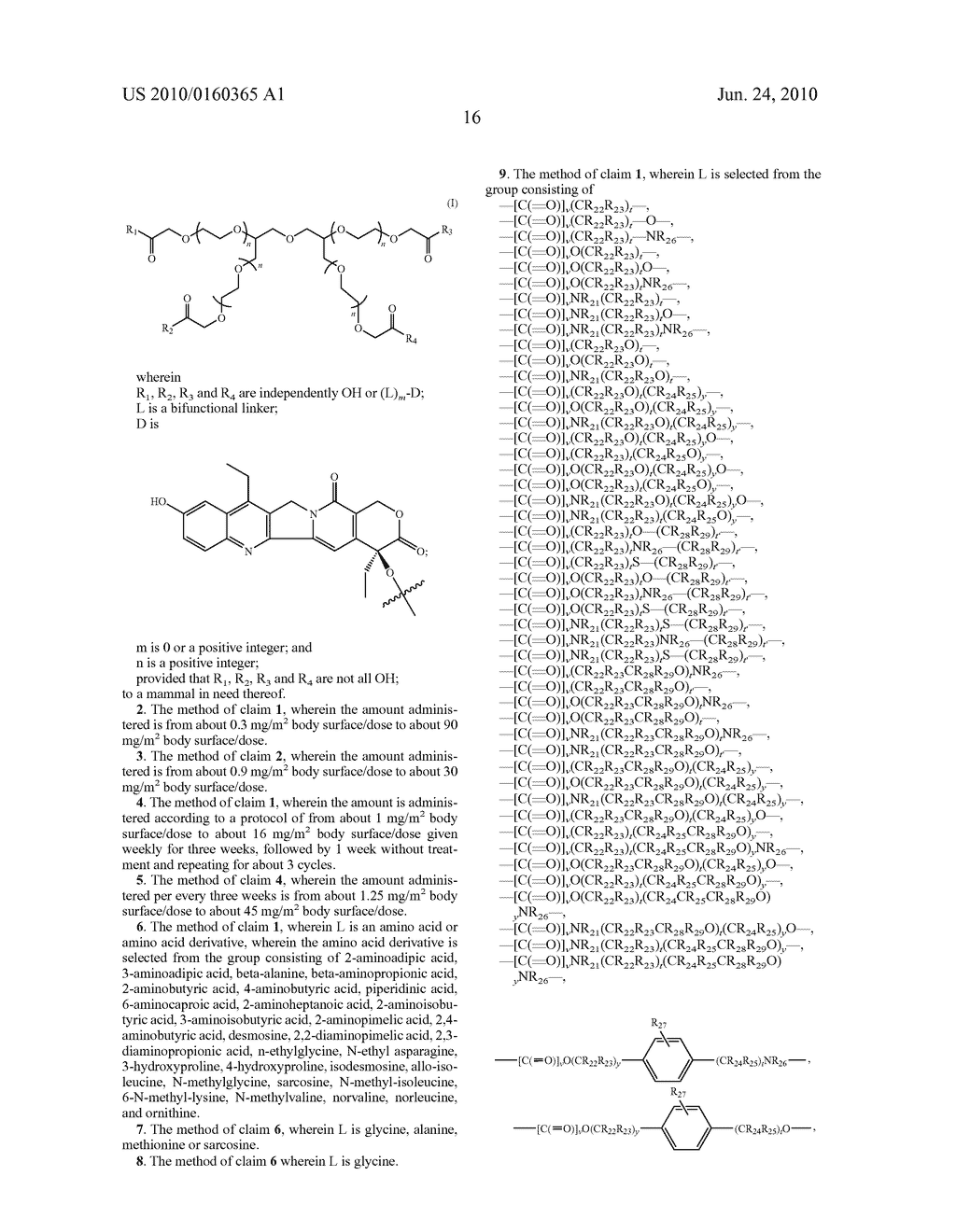 TREATMENT OF NON-HODGKIN'S LYMPHOMAS WITH MULTI-ARM POLYMERIC CONJUGATES OF 7-ETHYL-10-HYDROXYCAMPTOTHECIN - diagram, schematic, and image 23