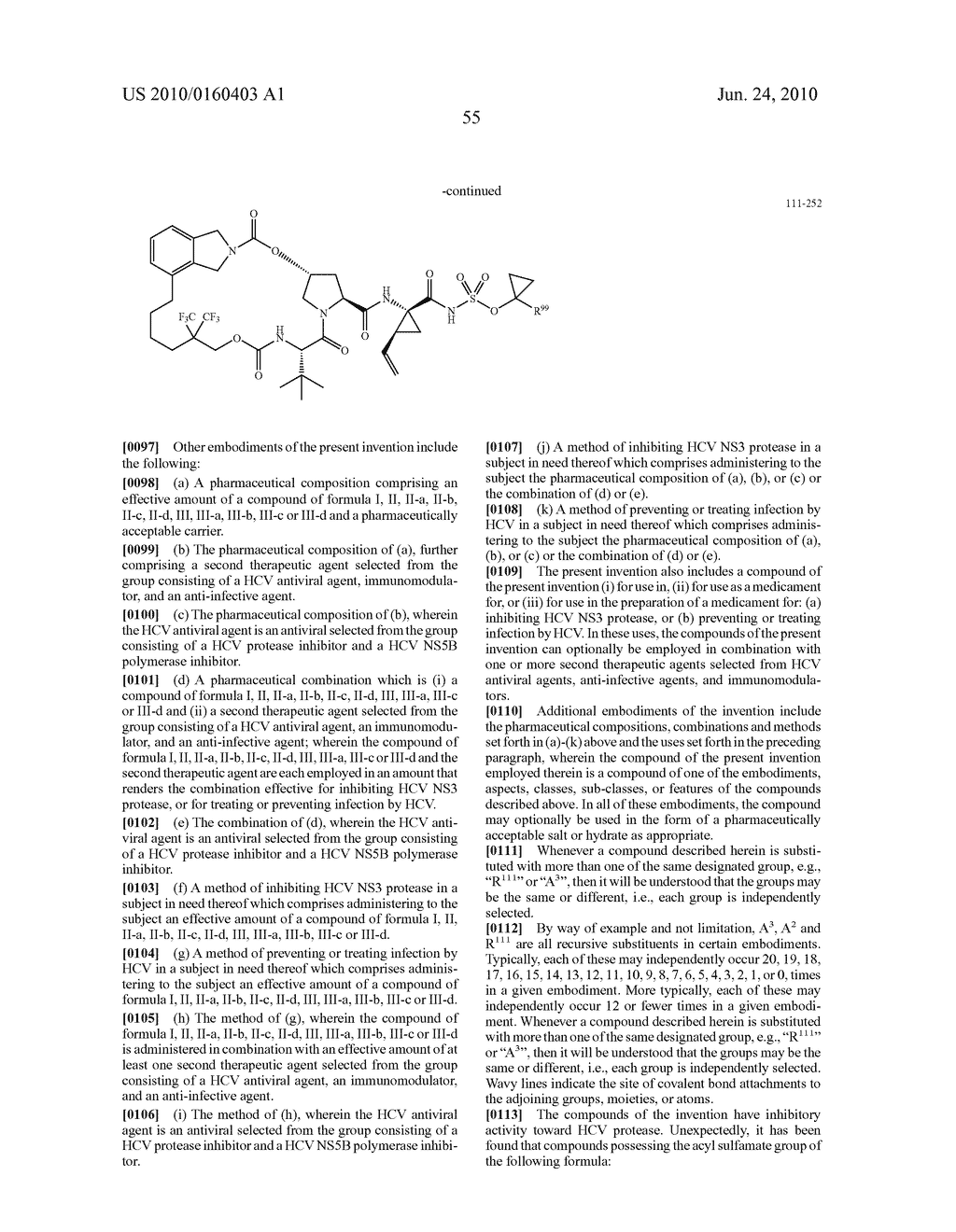 HCV NS3 PROTEASE INHIBITORS - diagram, schematic, and image 56