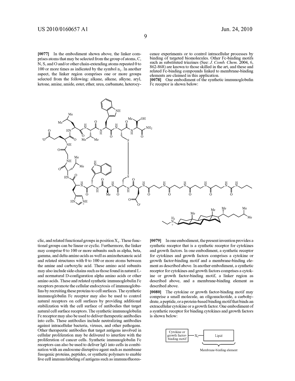 SYNTHETIC MIMICS OF MAMMALIAN CELL SURFACE RECEPTORS: METHOD AND COMPOSITIONS - diagram, schematic, and image 37