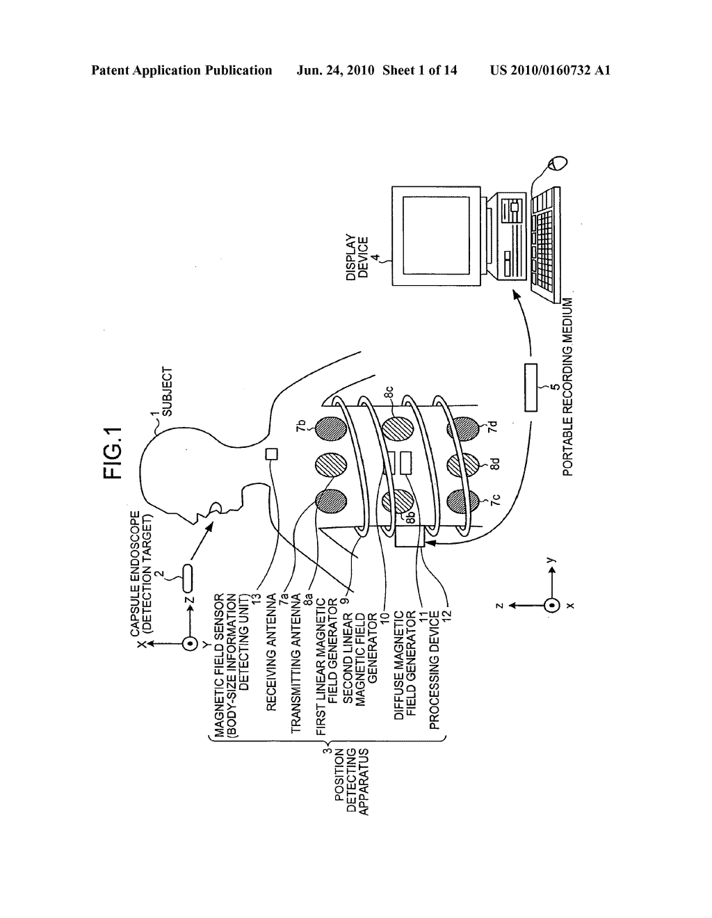 POSITION DETECTING APPARATUS, BODY-INSERTABLE APPARATUS SYSTEM, AND POSITION DETECTING METHOD - diagram, schematic, and image 02