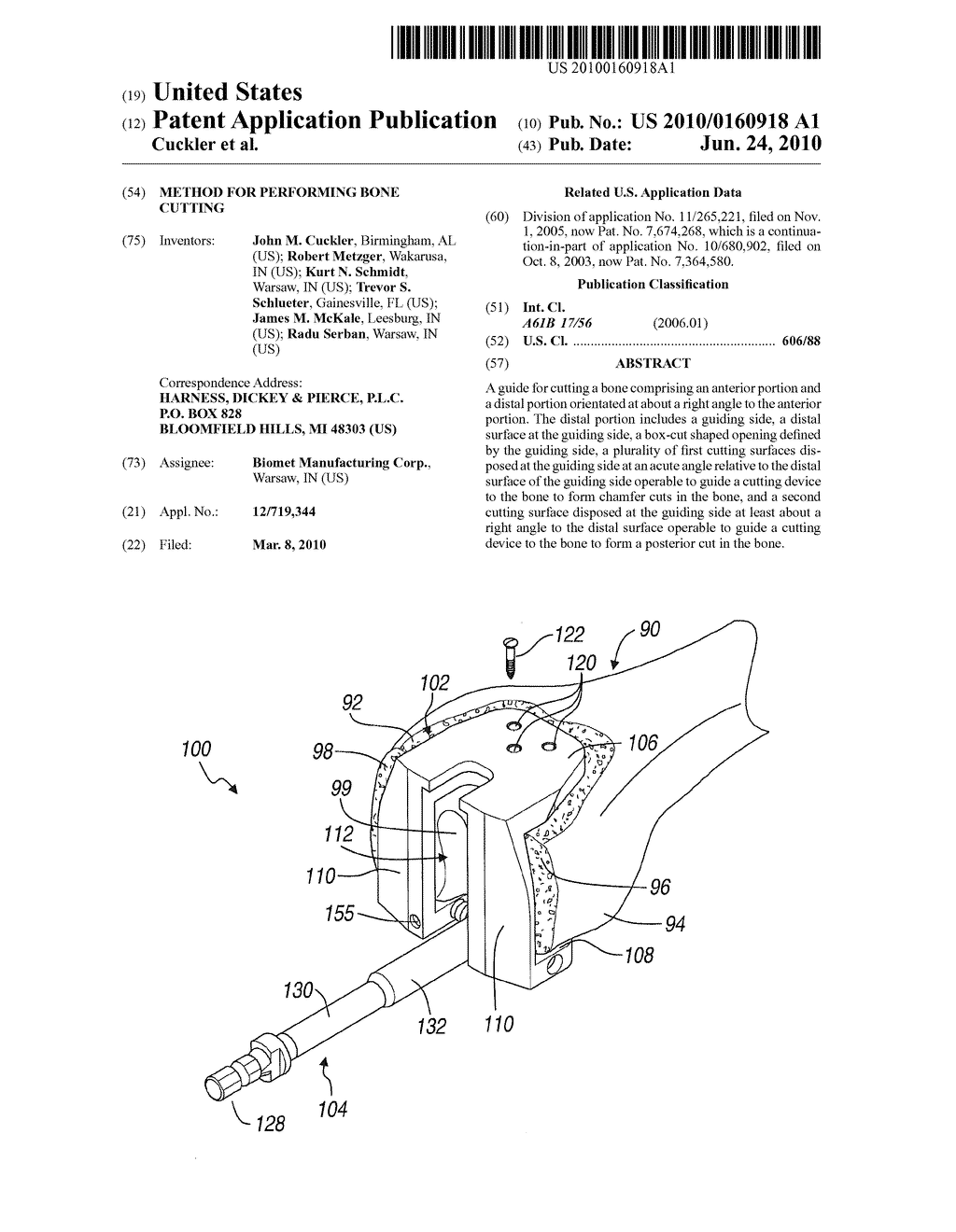 Method for Performing Bone Cutting - diagram, schematic, and image 01