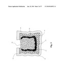 TWO-PART BONE CEMENT COMPOSITE CONTAINING PARTICLES IN A NON-UNIFORM SPATIAL DISTRIBUTION AND DEVICES FOR IMPLEMENTATION diagram and image