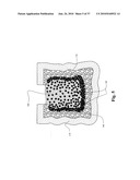 TWO-PART BONE CEMENT COMPOSITE CONTAINING PARTICLES IN A NON-UNIFORM SPATIAL DISTRIBUTION AND DEVICES FOR IMPLEMENTATION diagram and image