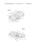 Disposable puncturing device and reusable handling device for a puncturing device diagram and image