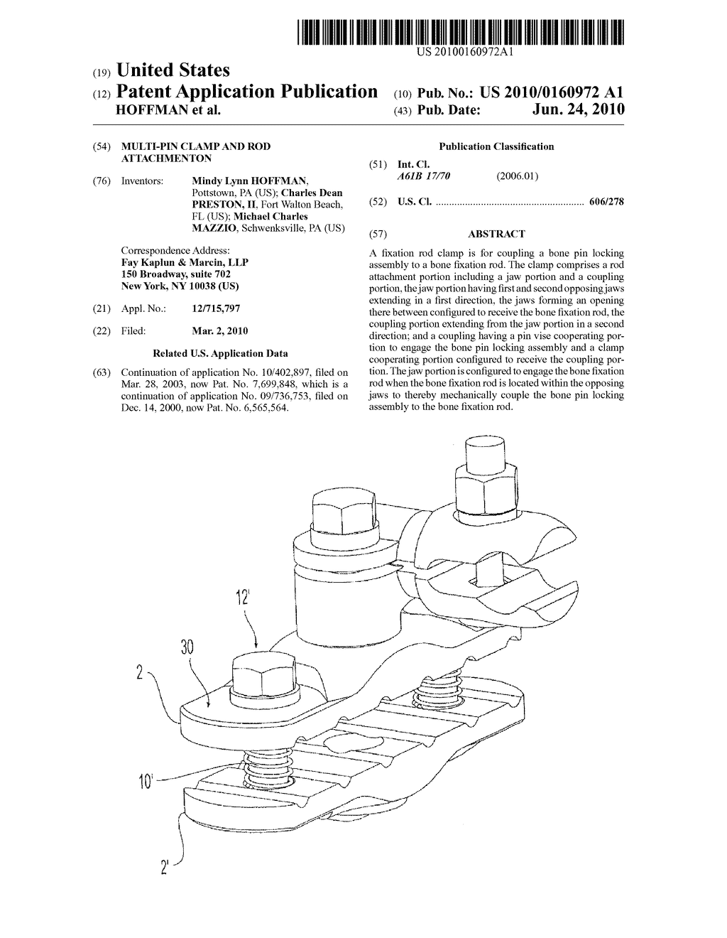 Multi-Pin Clamp and Rod Attachmenton - diagram, schematic, and image 01