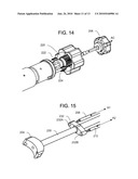 Insertion tool for Inter-body Vertebral Prosthetic Device With Self-Deploying Screws diagram and image